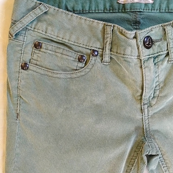 Free People Skinny Stretch Corduroy Pants 27 - Picture 7 of 12
